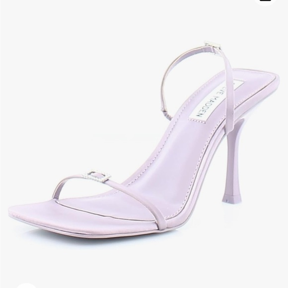 Steve Madden Aislinn Purple Lilac Satin Slide Sandals Size 7 - Picture 2 of 9